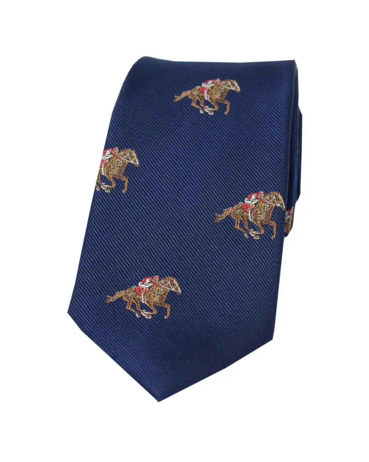 Silk Ties Soprano Ties Soprano Jockeys And Horses On Blue Ground Country Silk Tie £24.00