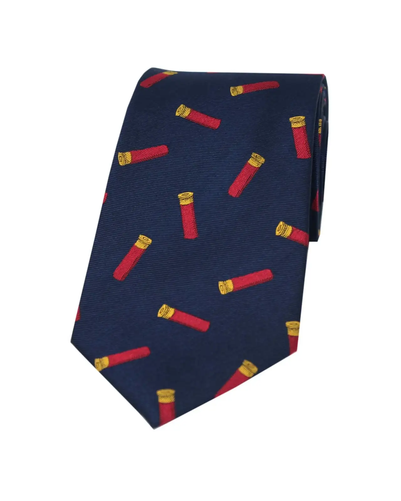 Silk Ties Soprano Ties Soprano Gun Cartridges On Navy Blue Ground Country Silk Tie £24.00