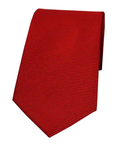 Polyester Ties Soprano Ties Soprano Red Horizontal Ribbed Polyester Tie £15.00