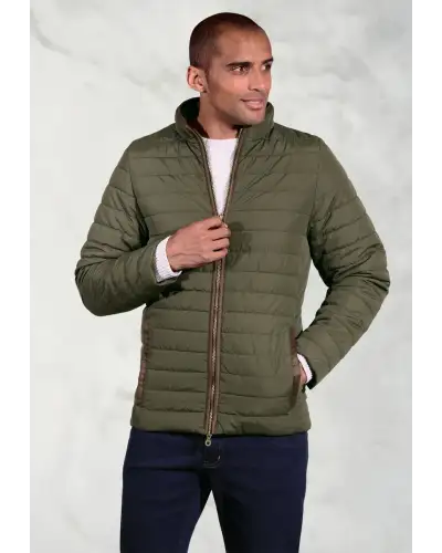 Outerwear, Puffer Jacket - Orlando Olive Quilted Puffer Jacket | Brook Taverner BT 4369E Outerwear | Puffer Jacket