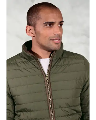 Outerwear, Puffer Jacket - Orlando Olive Quilted Puffer Jacket | Brook Taverner BT 4369E Outerwear | Puffer Jacket