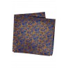 Pocket Square Soprano Ties Soprano Gold With Blue Flowers Silk Pocket Square £15.00