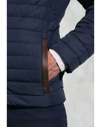 Outerwear, Puffer Jacket - Orlando Navy Quilted Puffer Jacket | Brook Taverner BT 4369A Outerwear | Puffer Jacket