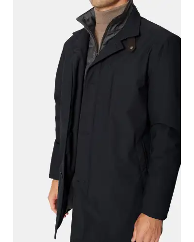 Outerwear, Coat - Bradshaw Navy Shortie Raincoat-BT-9967A | Brook Taverner BT 9967A Outerwear | Coat