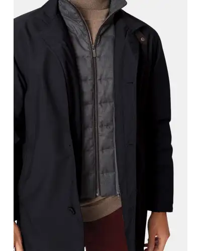 Outerwear, Coat - Bradshaw Navy Shortie Raincoat-BT-9967A | Brook Taverner BT 9967A Outerwear | Coat