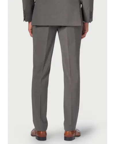 Tailored Fit Cassino Grey Washable Suit Trousers | Brook Taverner BT 8655G Trousers