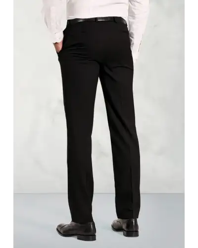 Tailored Fit Pegasus Black Washable Suit Trousers | Brook Taverner BT 8754D Trousers