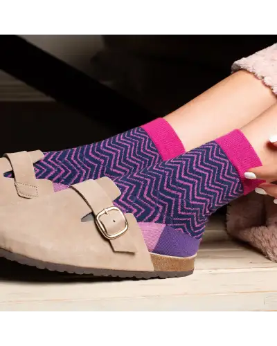 Women PEPER HAROW Metaverse Womens Socks - Purple £7.00