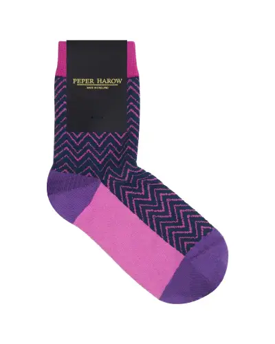 Women PEPER HAROW Metaverse Womens Socks - Purple £7.00