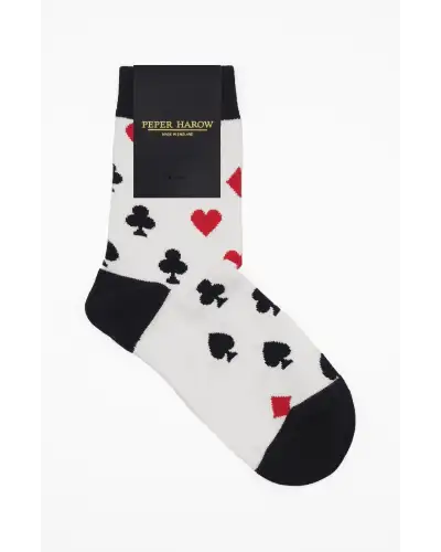 Women PEPER HAROW Royal Flush Womens Socks - White £10.00