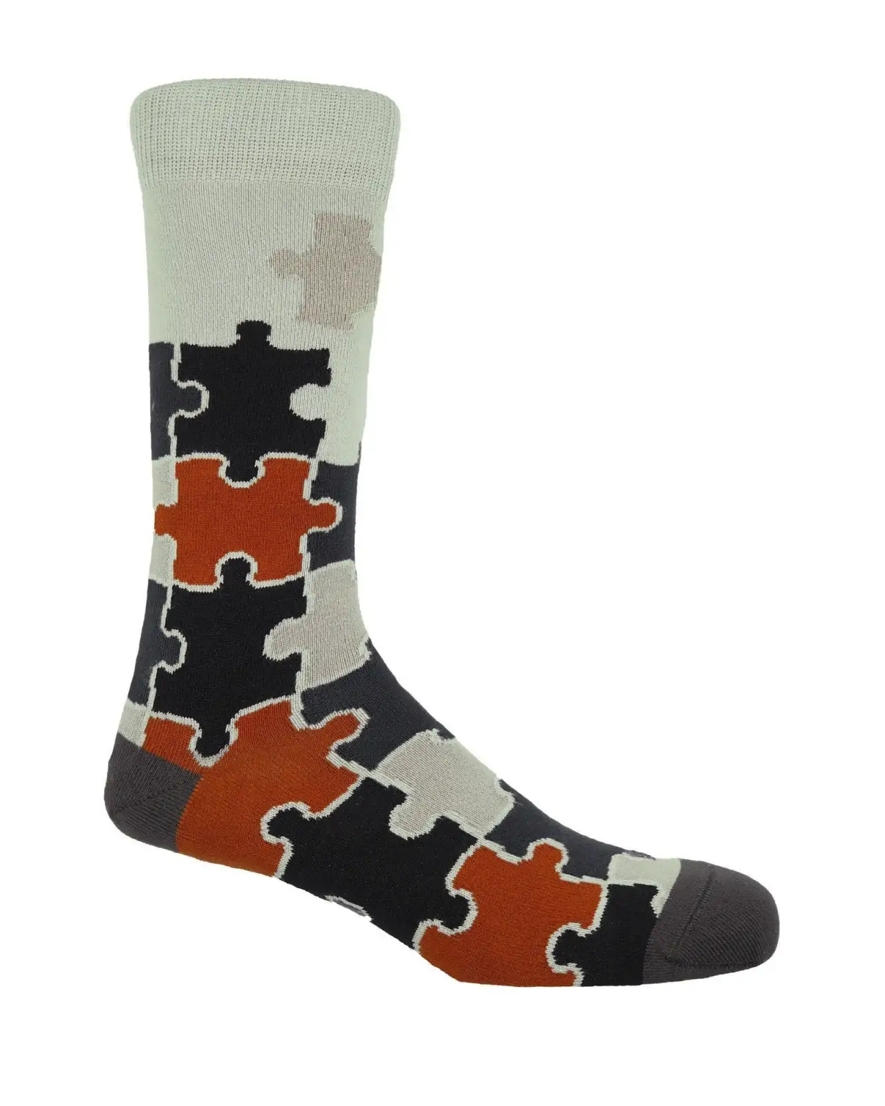 Men PEPER HAROW Jigsaw Mens Socks - Grey £12.00