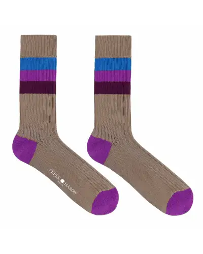 Men PEPER HAROW Chopper Mens Socks - Fawn £15.00