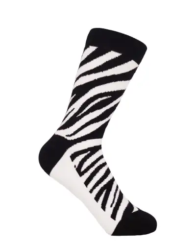 Women PEPER HAROW Zebra Womens Socks - Black £7.00