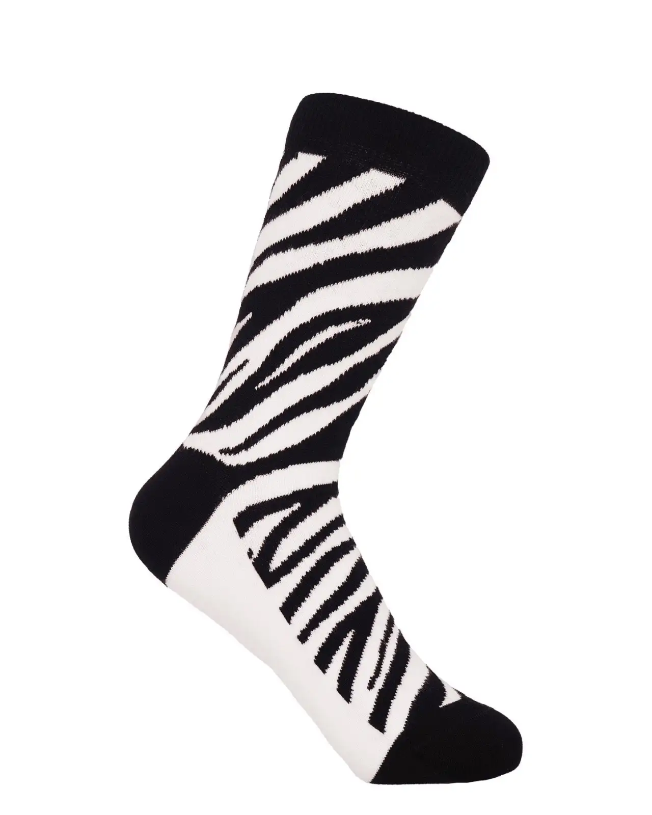 Women PEPER HAROW Zebra Womens Socks - Black £7.00