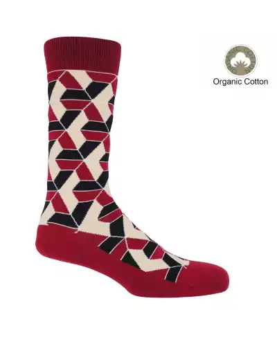 Men PEPER HAROW Vertex Mens Socks - Red £12.00