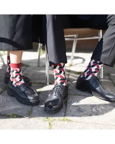 Men PEPER HAROW Vertex Mens Socks - Red £12.00