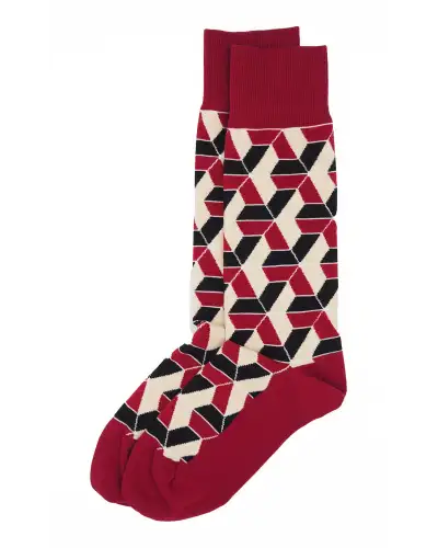 Men PEPER HAROW Vertex Mens Socks - Red £12.00