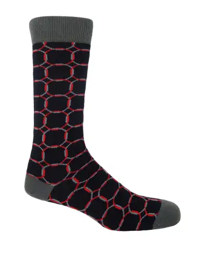 Men PEPER HAROW Linked Mens Socks - Black £9.00