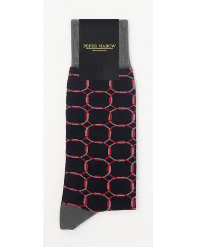 Men PEPER HAROW Linked Mens Socks - Black £9.00