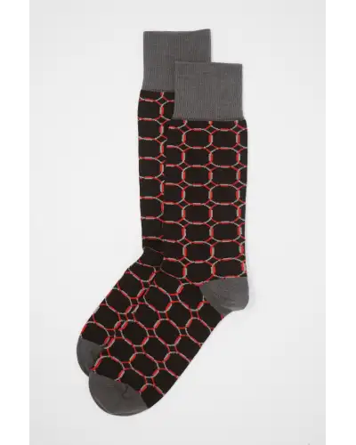 Men PEPER HAROW Linked Mens Socks - Black £9.00