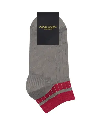 Women PEPER HAROW Old School Womens Trainer Socks - Grey £11.00