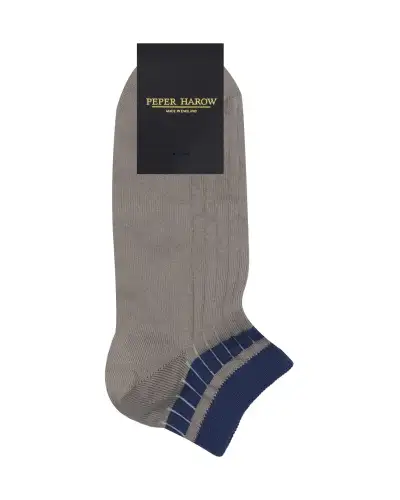 Men PEPER HAROW Old School Mens Trainer Socks - Grey £13.00