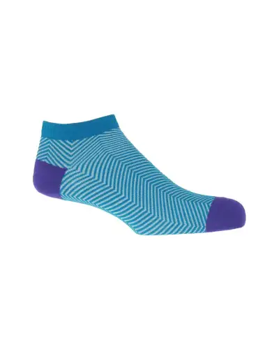 Men PEPER HAROW Lux Taylor Mens Trainer Socks - Marine £13.00