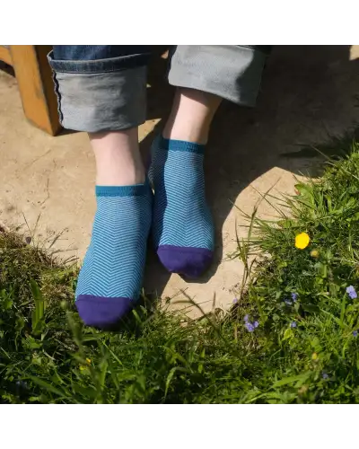 Men PEPER HAROW Lux Taylor Mens Trainer Socks - Marine £13.00