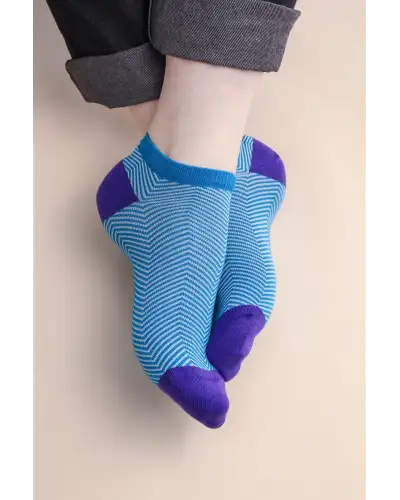 Men PEPER HAROW Lux Taylor Mens Trainer Socks - Marine £13.00