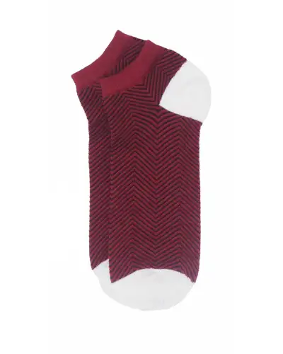 Men PEPER HAROW Lux Taylor Mens Trainer Socks - Burgundy £13.00