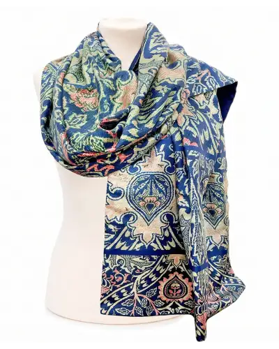 Bone China Hand Painted Fox and Chave Morris Ispahan Poshmina™ Stole £87.00