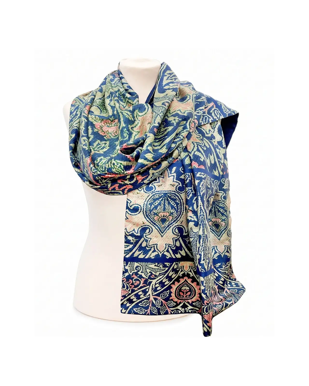 Bone China Hand Painted Fox and Chave Morris Ispahan Poshmina™ Stole £87.00