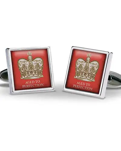 Royal Fox and Chave Crown Aged To Perfection Cufflinks £29.00