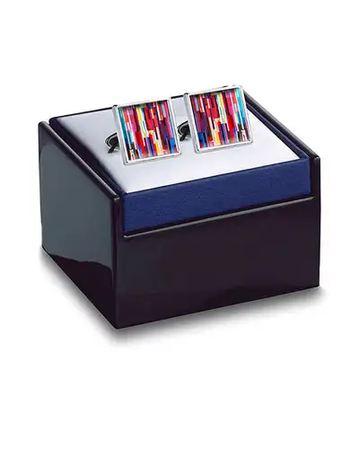 Others Fox and Chave Colour Bars Cufflinks £29.00