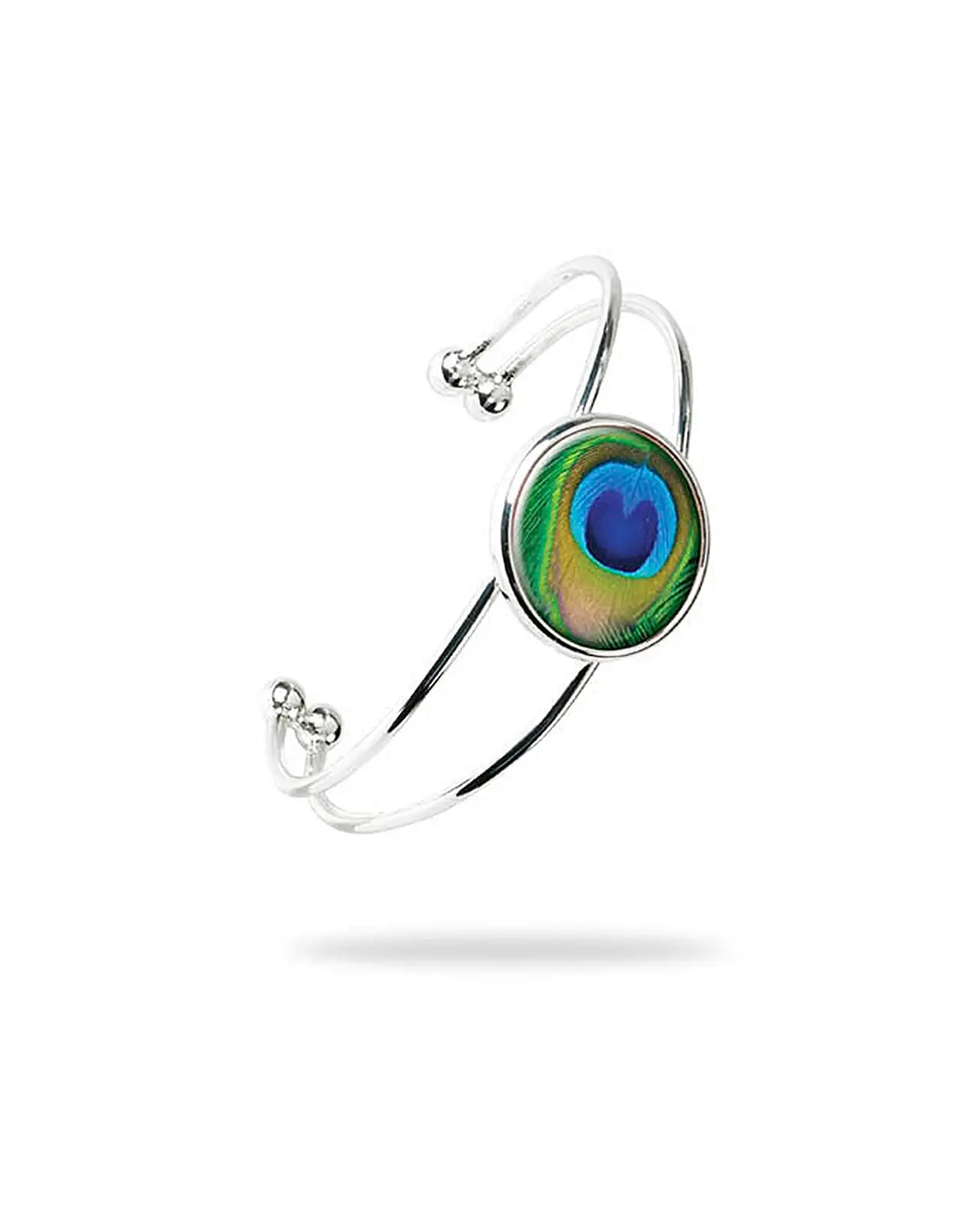 Bangles Fox and Chave Peacock Feather Bangle £25.00