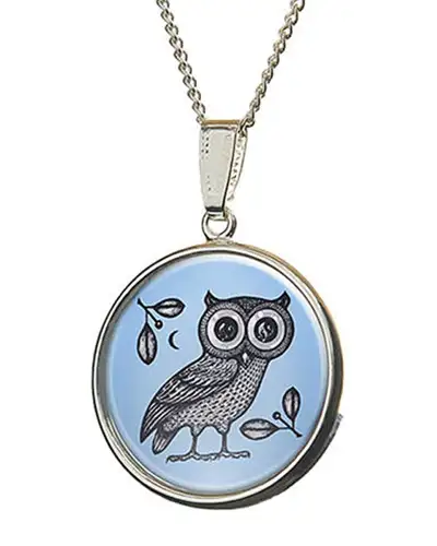 Pendants Fox and Chave Greek Owl Pendant £23.00