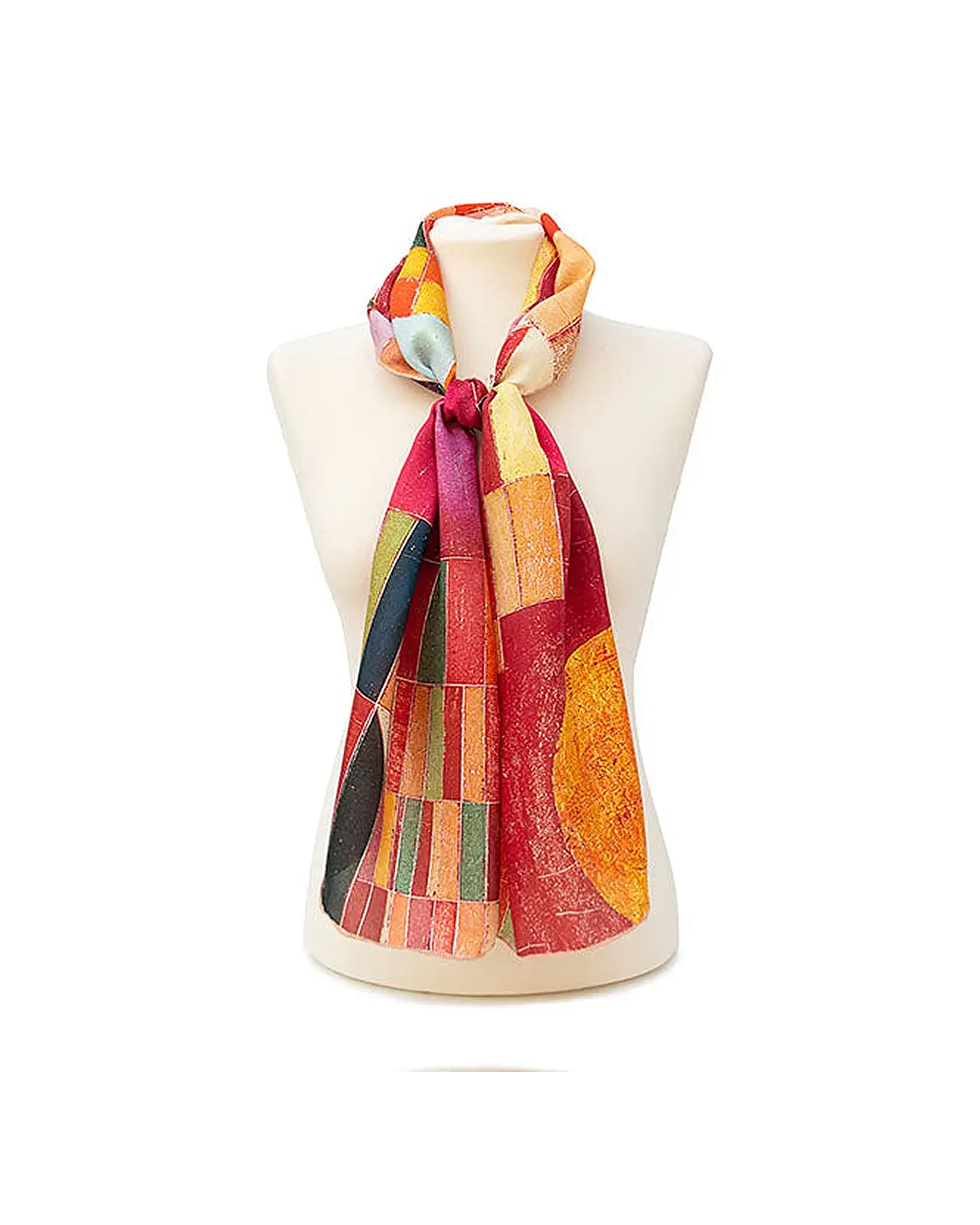 Scarves Fox and Chave Paul Klee Bauhaus Castle and Sun Silk Habotai Scarf £42.00
