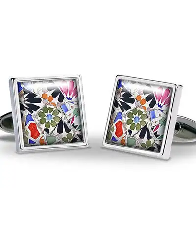 Others Fox and Chave Gaudi Mosaic Cufflinks £29.00