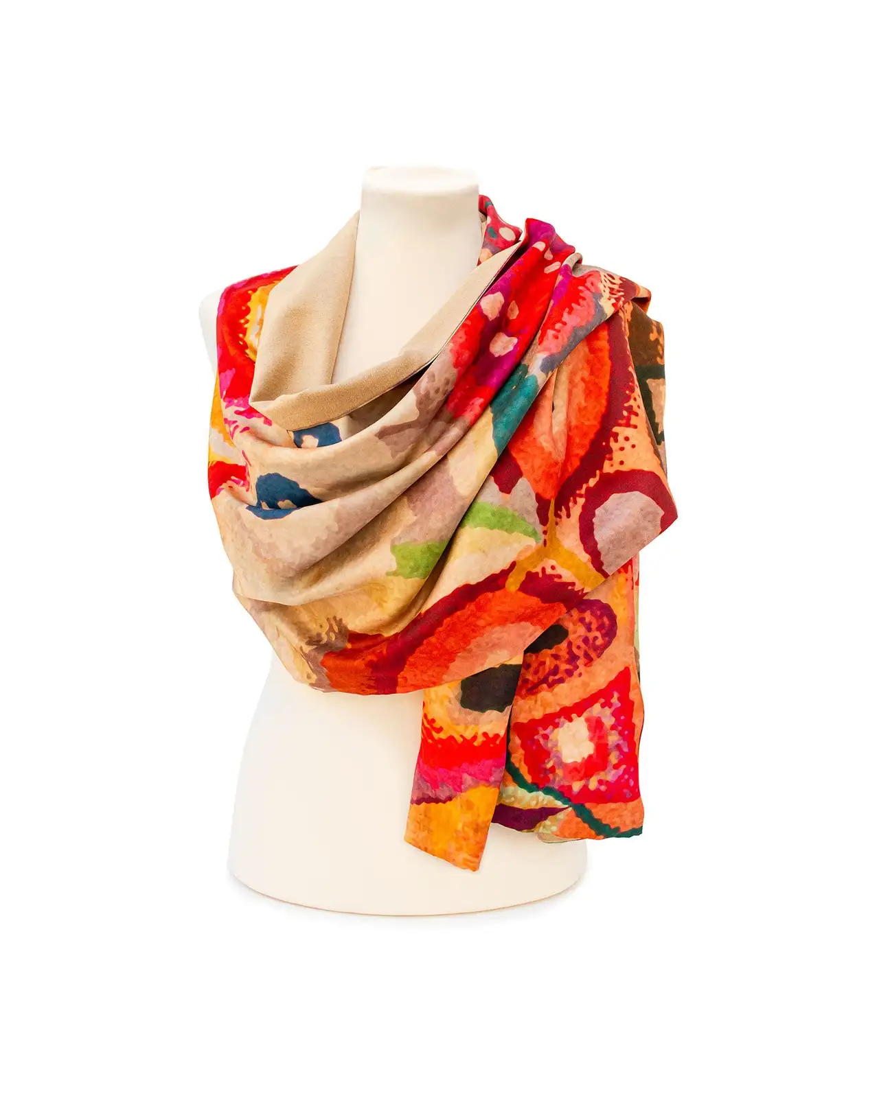 Bone China Hand Painted Fox and Chave Guiguichon Poshmina Stole £116.00