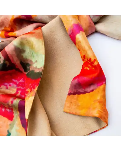 Bone China Hand Painted Fox and Chave Guiguichon Poshmina Stole £116.00