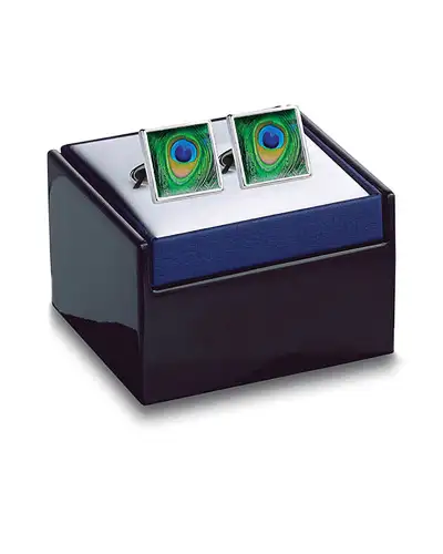 Others Fox and Chave Peacock Feathers Cufflinks £29.00