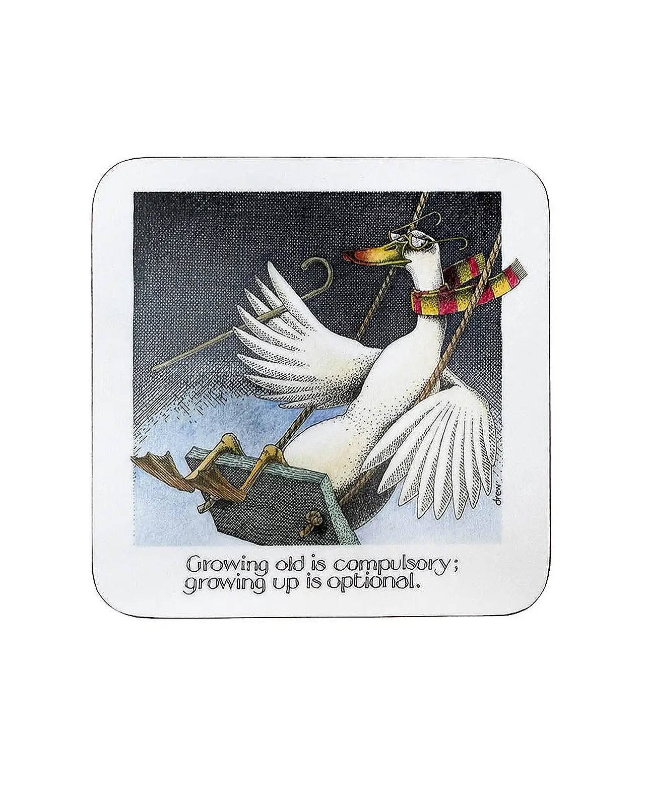 Coasters Fox and Chave Simon Drew Coaster - Growing Old £4.00