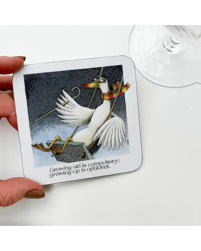 Coasters Fox and Chave Simon Drew Coaster - Growing Old £4.00