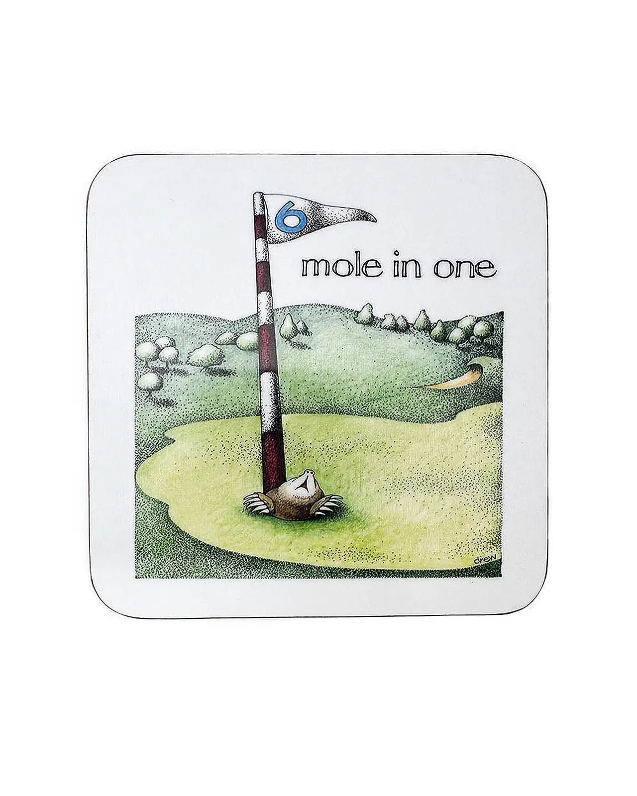 Coasters Fox and Chave Simon Drew Coaster - Mole In One £4.00