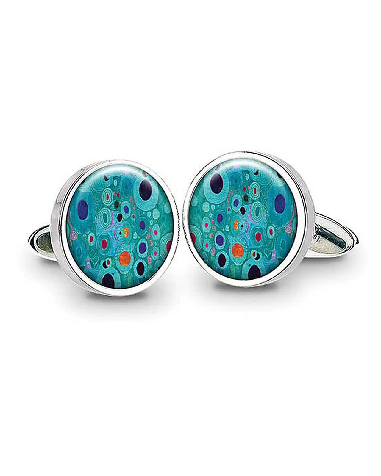 Others Fox and Chave Klimt Turquoise Cufflinks £29.00