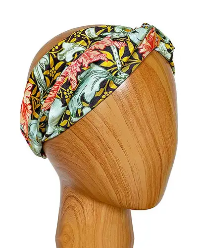 Headbands Fox and Chave Morris Single Stem Silk Headband £18.00
