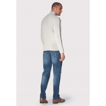 Jumpers Brook Taverner Waver Winter White Lambswool Turtle Neck Jumper £71.00