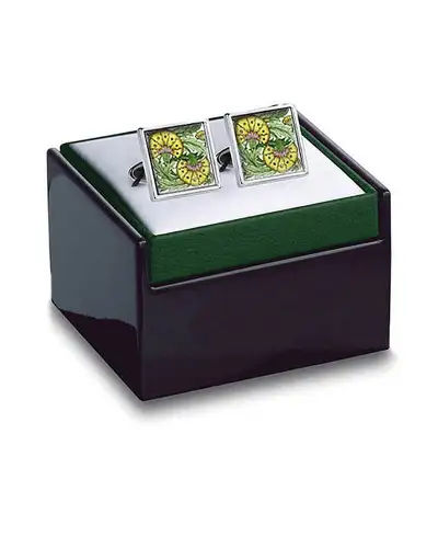 Others Fox and Chave De Morgan Flowers Yellow Cufflinks £29.00
