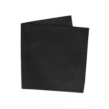 Silk Hankies Soprano Ties Soprano Black Herringbone Silk Hanky £15.00