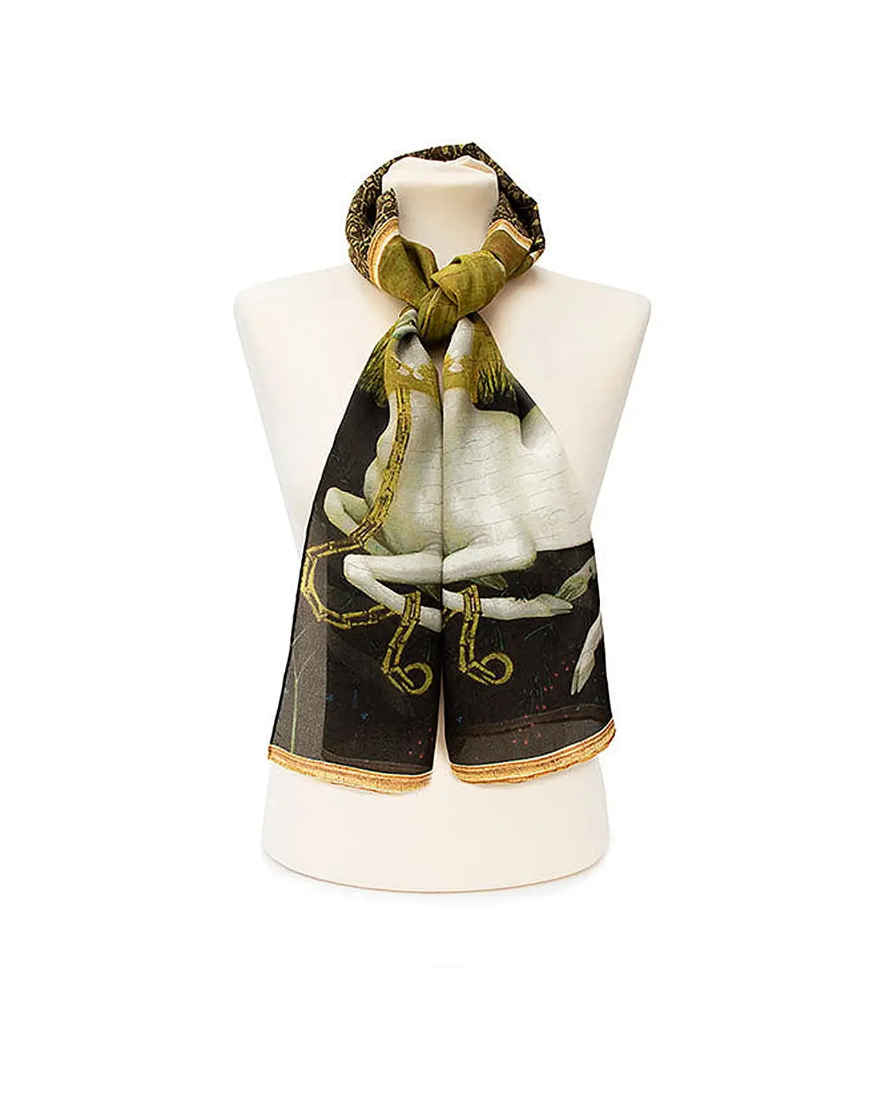 Scarves Fox and Chave Wilton Diptych Crêpe De Chine Scarf £45.00